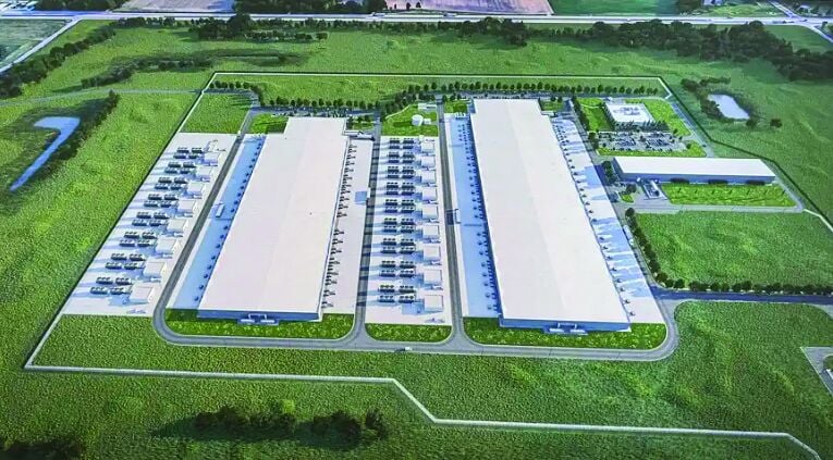 Monticello data center buildout phases